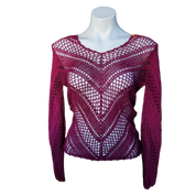 Mauve Loose Knit Sweater (S)