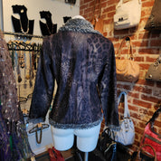 Leopard Fur Lined Jacket (S/M)