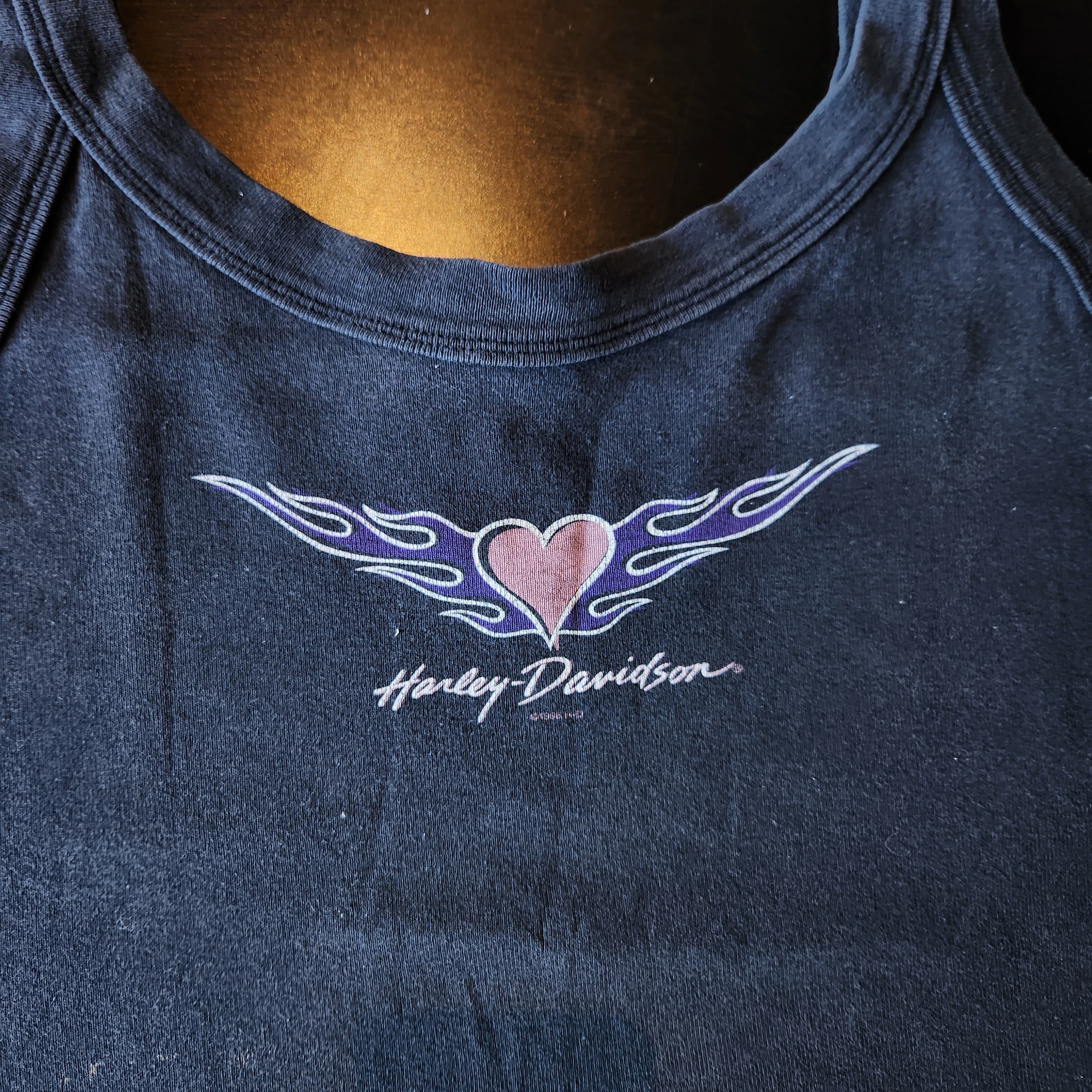 Harley Davidson Black Crop Tank (L)