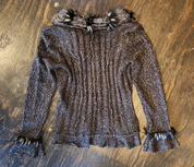 Gothic Knit Zip-up Sweater (M)