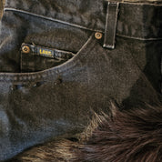 Black Lee Fur Skirt (M)