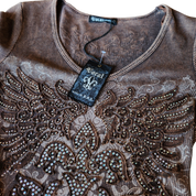 Vocal Bedazzled Mini Dress (S)