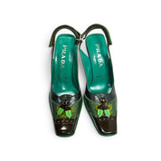 Vintage Prada 99" Foliage Heels - (6)