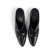 Vintage Prada Black Leather Heels - (7)