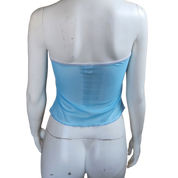 Baby Blue Mesh Strapless Top (S/M)