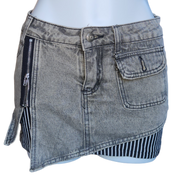 Stars & Stripes Mini Skirt by Classic Jeans (M)