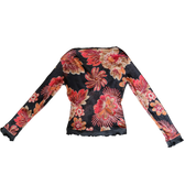 Mesh Knit Floral Top (XS/S)