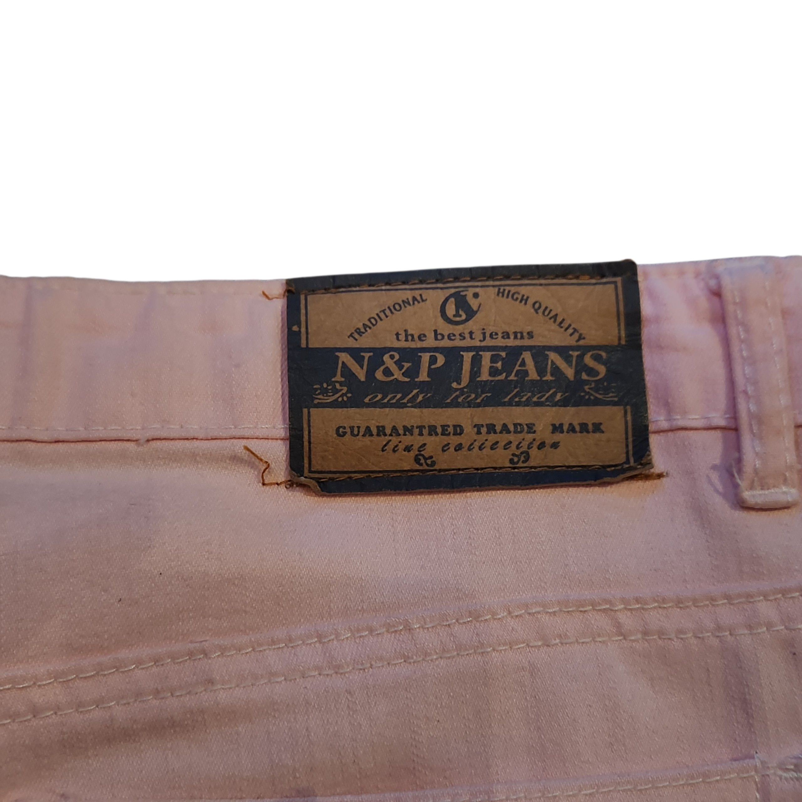 Nuo Pai Pink Rhinestone Capri Pants (M)