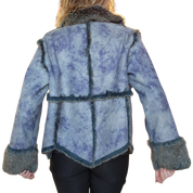 Gray/Blue Acid Wash Jacket (M)