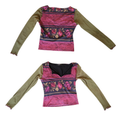 Floral Mesh Top (S)