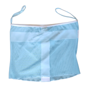 Baby Blue Mesh Strapless Top (S/M)