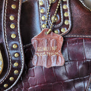 Leather Bling Western Bag