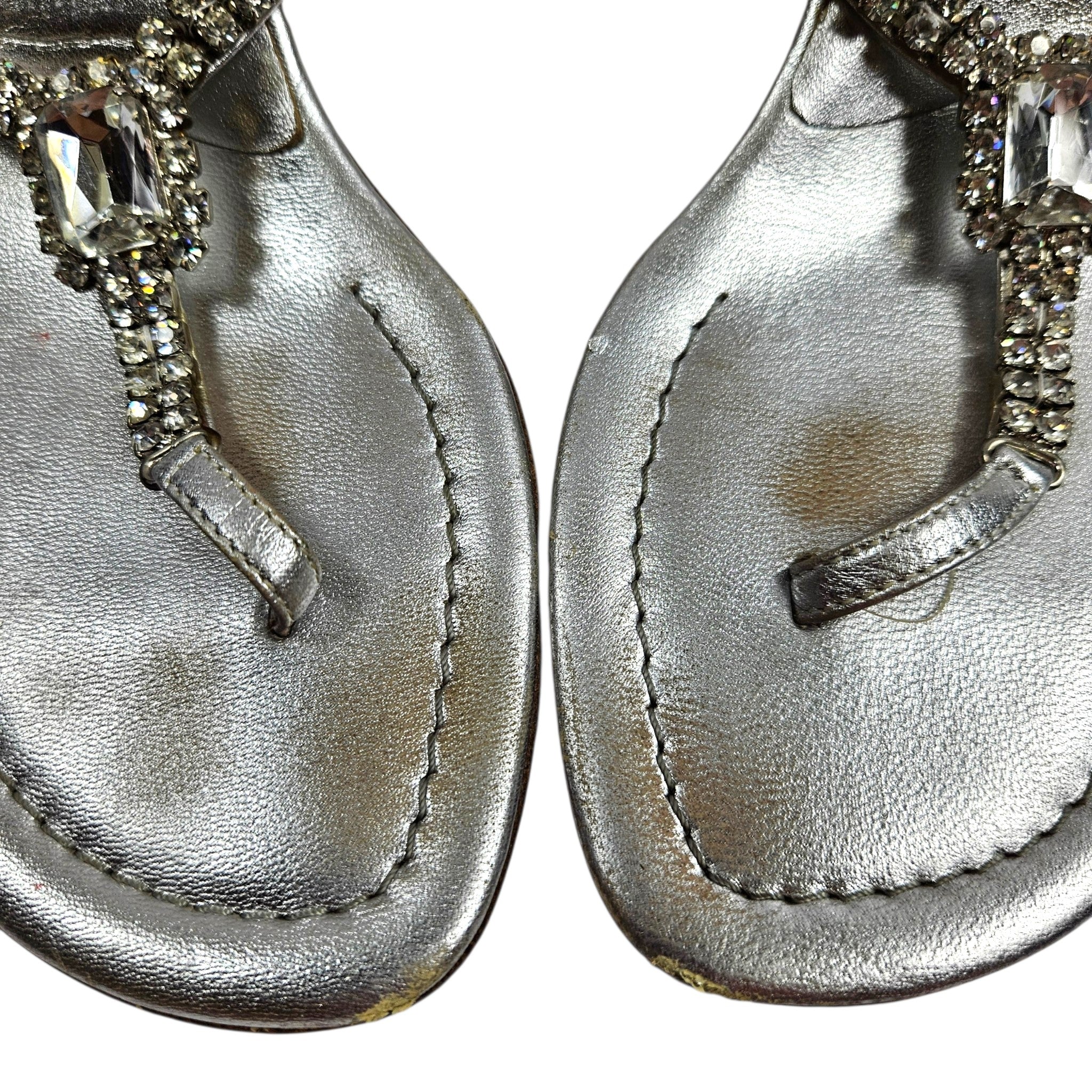 Vintage Manolo Blahnik Kitten Heels Jeweled - (6)