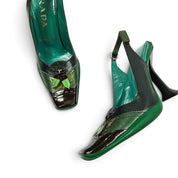 Vintage Prada 99" Foliage Heels - (6)