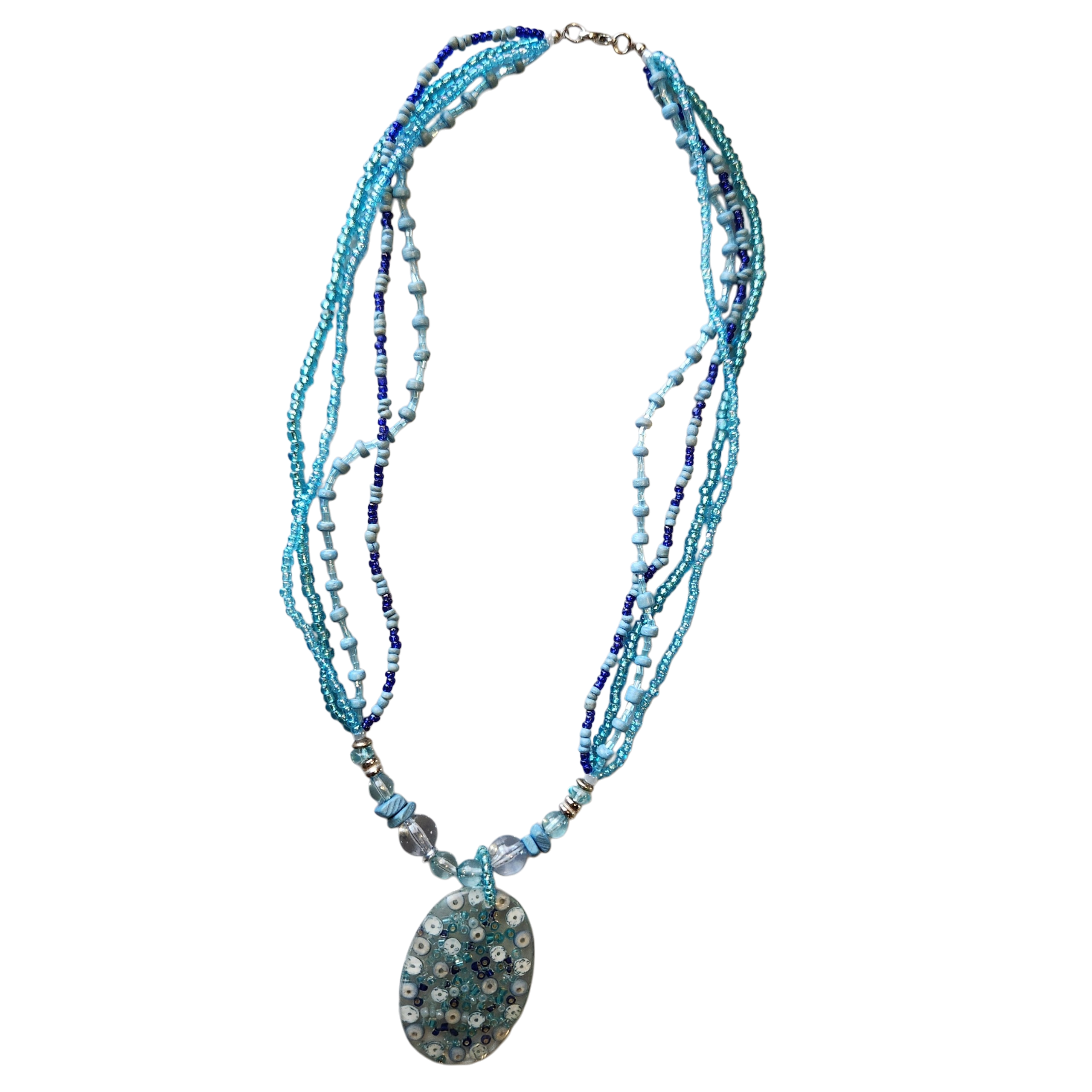 Blue Beaded Necklace