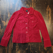 Deep Red Corduroy Jacket (XL)