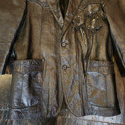 Black Leather Butterfly Jacket (M-L)