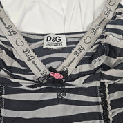 Vintage Y2K D&G Dolce & Gabbana Zebra Print Cami Top (XS)