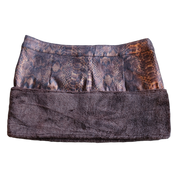 Grunge Gold Snake Print Mini-Skirt (M)
