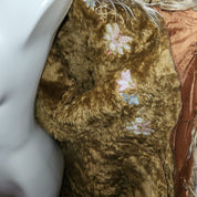 Y2K Embroidered Fur-lined Swagger Coat (XL)