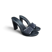 Vintage Gucci by Tom Ford Era Monogram Mule Heels (9.5)