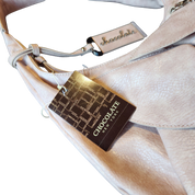 Baby Pink Ruffle Slouch Bag
