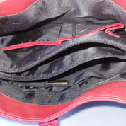 Ruby Red Snake Print Mini-Tote Bag