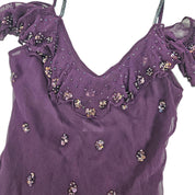 Vintage Silk Beaded Fairy Top (M)