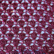 Burgundy Crochet Beaded Top (XS)