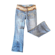 2000s Embellished Low Rise Flares (XS)