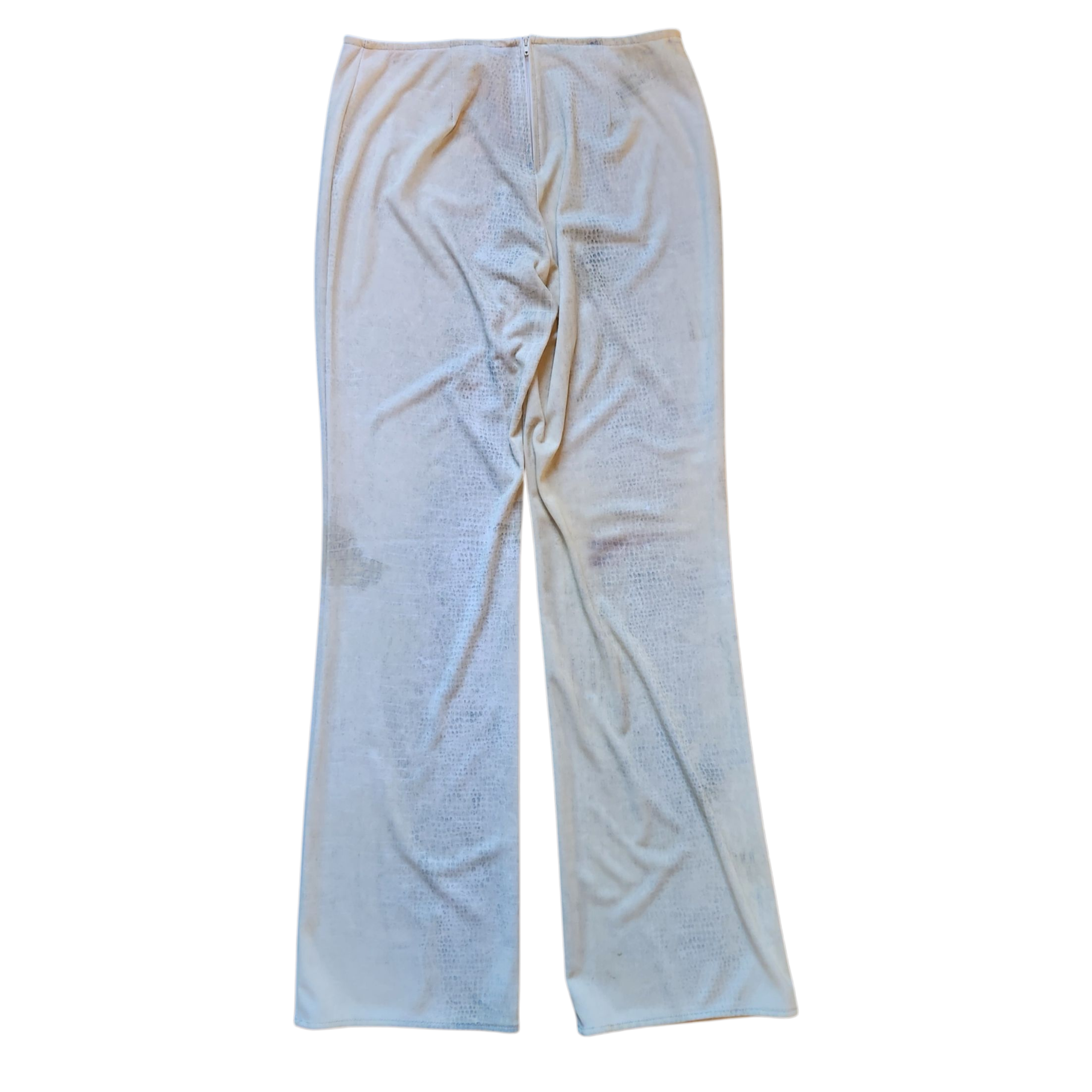 Snakeskin Printed Flare Pants