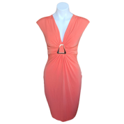 Orange Dreamsicle Body-con Midi Dress (M)