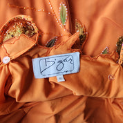 Orange Beaded Gown (M)