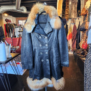 Piccole Donne Italian Leather fur coat (S/M)