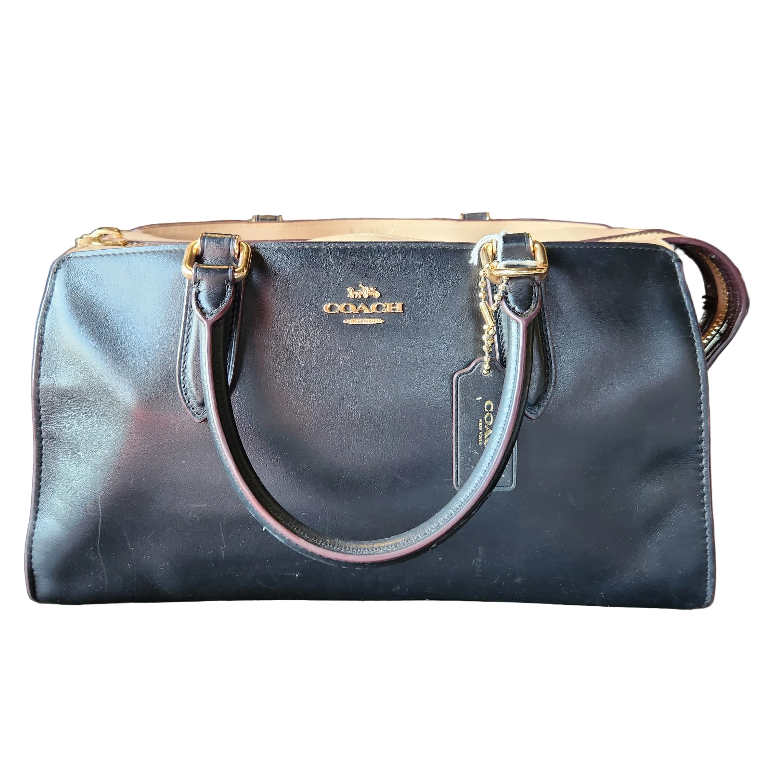 Coach Black & Creme Bag