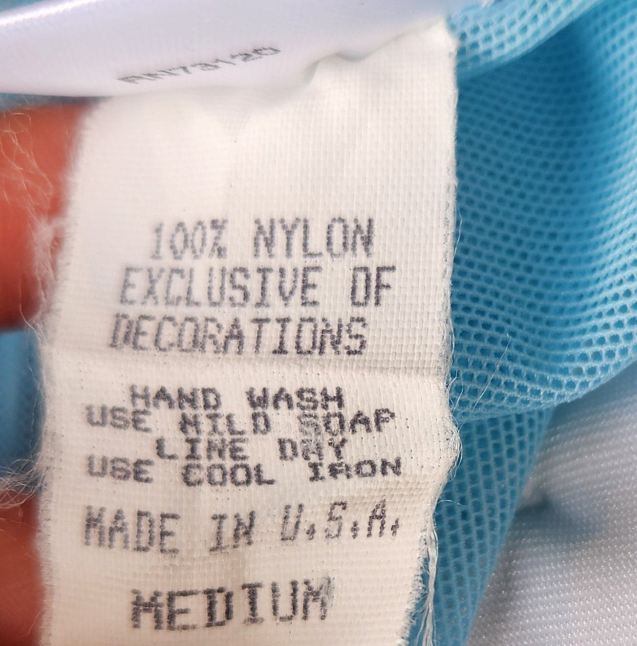 Baby Blue Mesh Strapless Top (S/M)