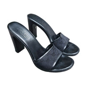 Vintage Gucci by Tom Ford Era Monogram Mule Heels (9.5)