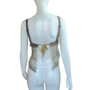 Whimsical Floral Sequin Tank (M)