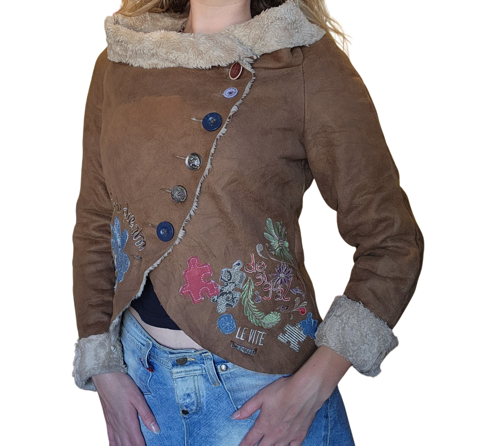 Desigual Button Up Coat (M)