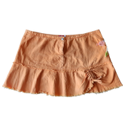 Y2K Orange Mini Skirt (M)