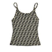 Vintage Fendi Zucca Monogram Cami Top Semi-Sheer (XS/S)