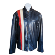 Vintage Leather Racing Jacket (L)