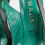 Vintage Prada 99" Foliage Heels - (6)