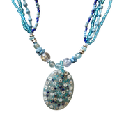Blue Beaded Necklace