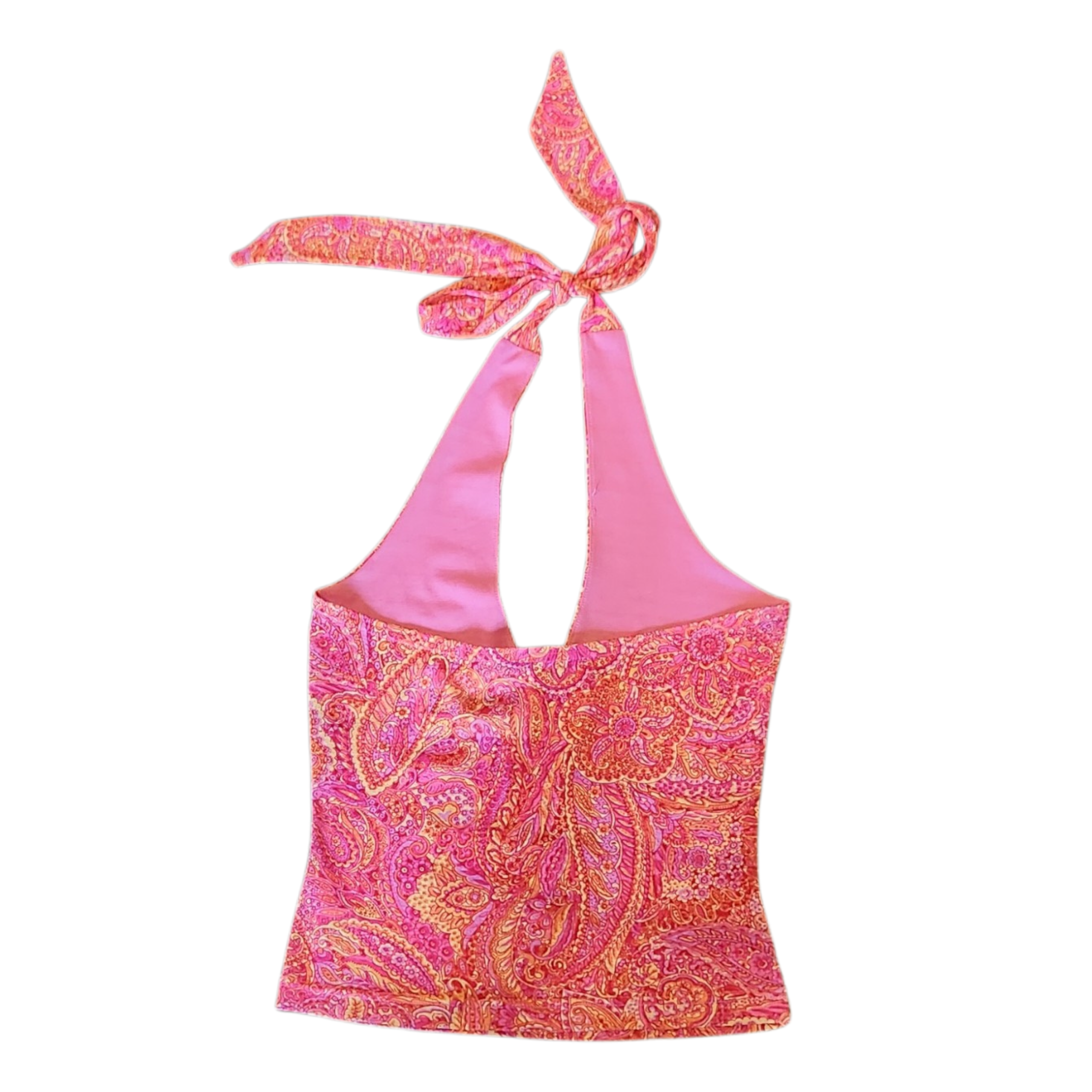 Paisley Disco Halter Top (M)