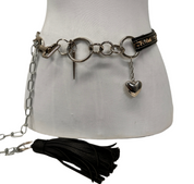 Rockstar Cheetah Chain Belt