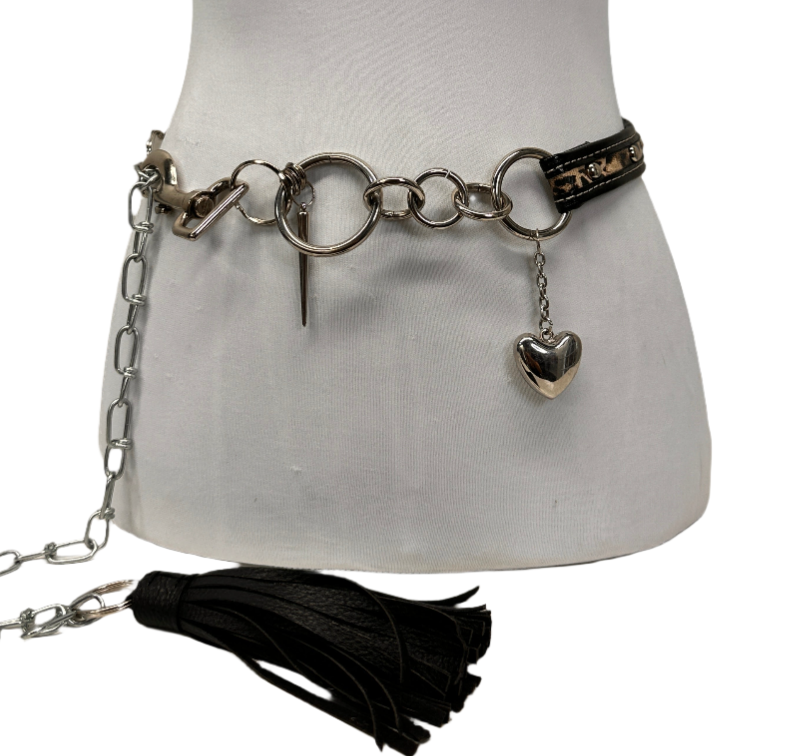 Rockstar Cheetah Chain Belt