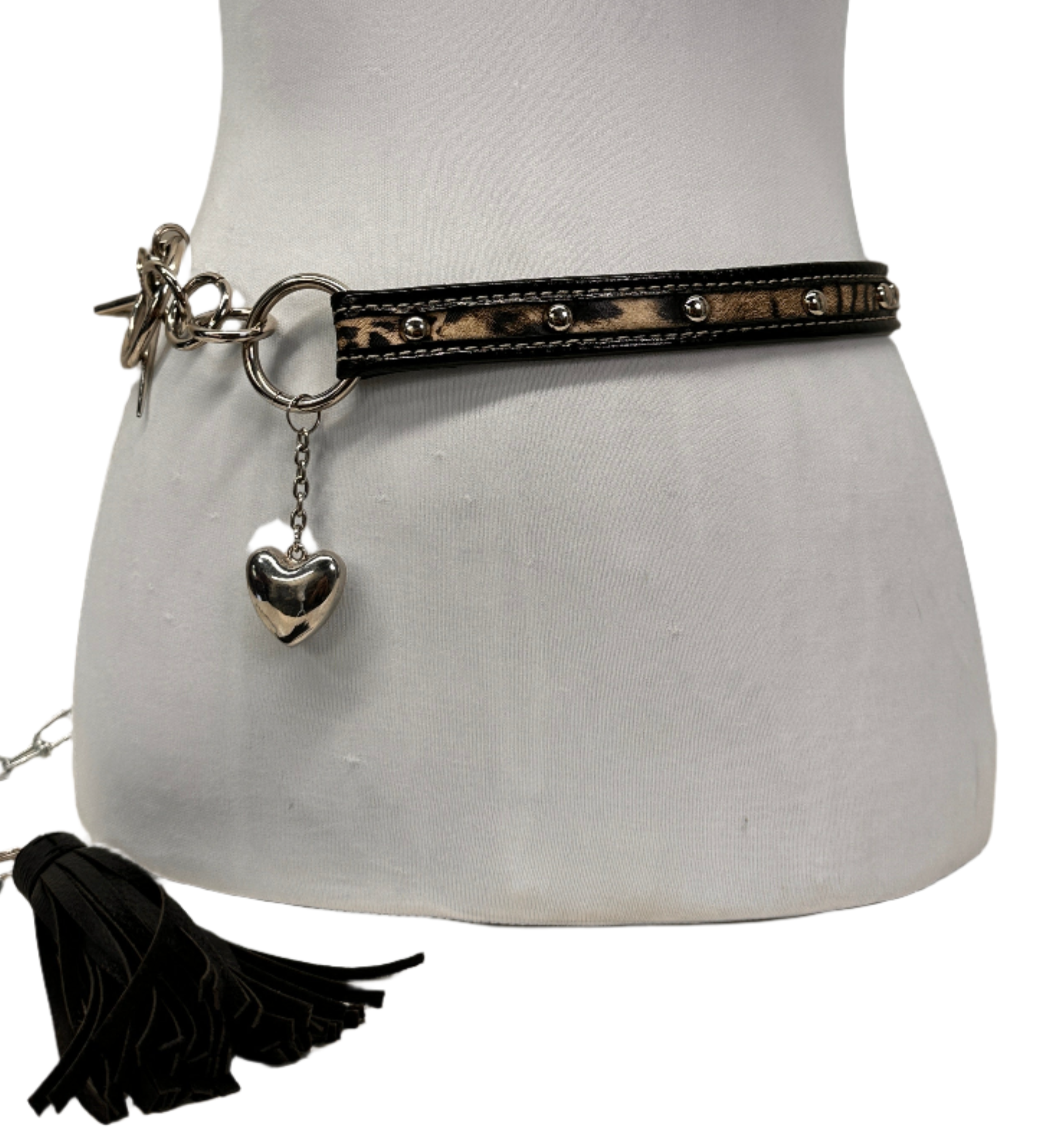 Rockstar Cheetah Chain Belt