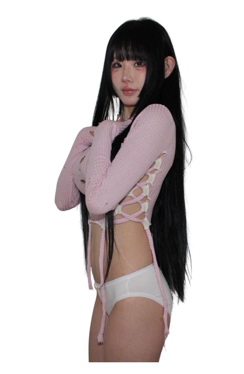 . ݁₊ ⊹ sherbet, plain milk sweater