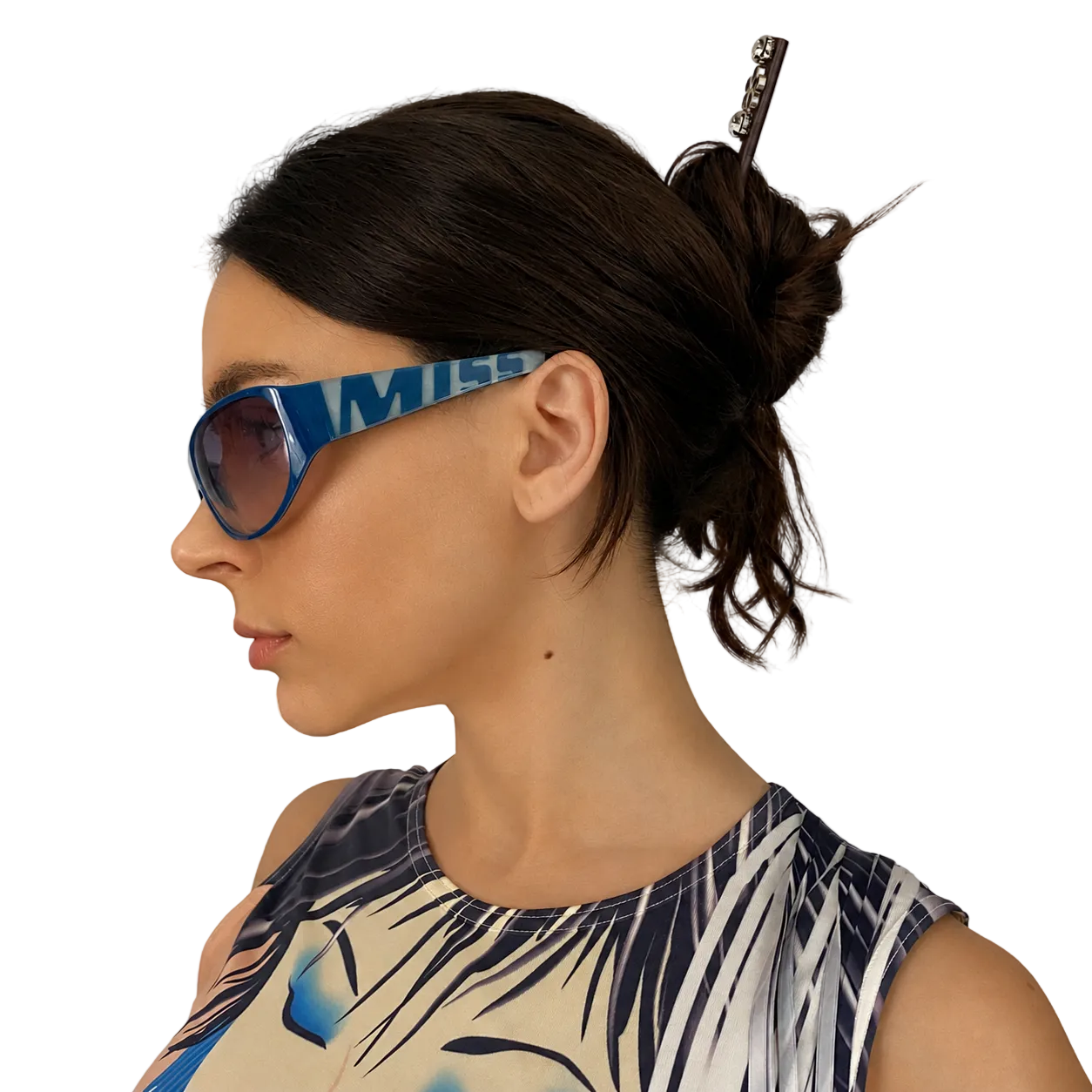 Miss Sixty Deadstock Blue Logo Sunglasses + Case